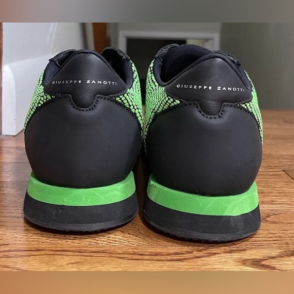 Giuseppe Zanotti JIMI RUNNING Sneakers Black And Green Made In Italty Mens 41 - Picture 8 of 12